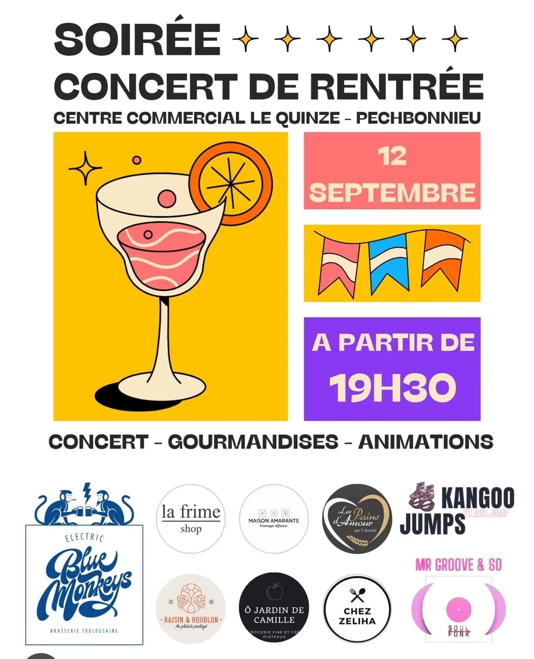 Soir&eacute;e concert de rentr&eacute;e